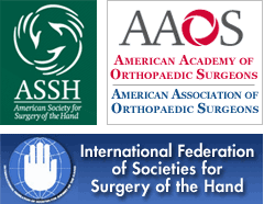ASSH, AAOS, Internaional Federation of Societies for Surgery of the Hand